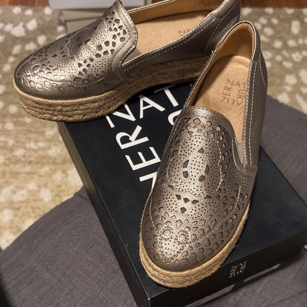 Naturalizer Metallic Platform Loafers